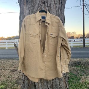 Khaki Wrangler Button Up